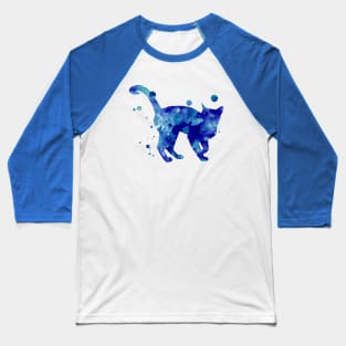 Bombay Cat Watercolor Painting Baseball T-Shirt